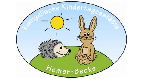 Logo Kindergarten Becke mit Hase und Igel