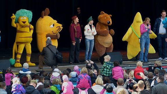 Veranstaltung mit der Maus auf der Bühne des Groheforums