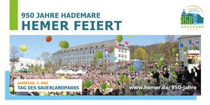 950 Jahre Hademare - Tag des Sauerlandparks am Samstag, 7. Mai