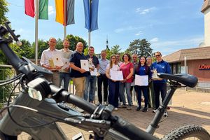 Bürgermeister Christian Schweitzer bedankte sich bei den eifrigen Stadtradlern. Bürgermeister Christian Schweitzer bedankte sich bei den eifrigen Stadtradlern.