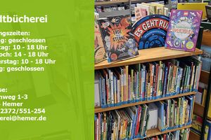 Die Stadtbücherei freut sich, ihre erweiterten Öffnungszeiten bekanntzugeben. Die Stadtbücherei freut sich, ihre erweiterten Öffnungszeiten bekanntzugeben.