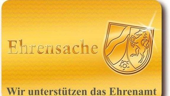 Goldene Ehrenamtskarte in Scheckkartenformat