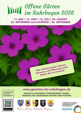 Offene Gärten im Ruhrbogen 2026