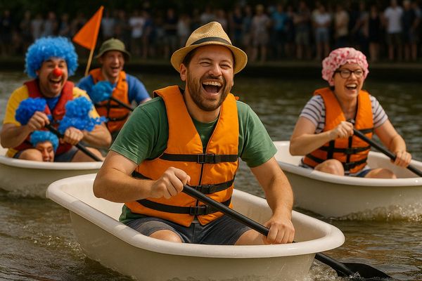 Groß und Klein sind eingeladen, sich mit kreativen Schwimmgefährten zu messen und gemeinsam einen spaßigen Tag am Wasser zu erleben. 