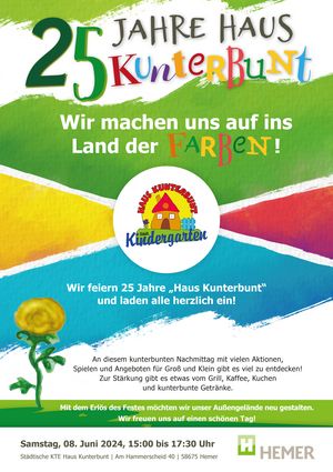 Zum 25-jährigen Jubiläum entführt das „Haus Kunterbunt“ in das Land der Farben.