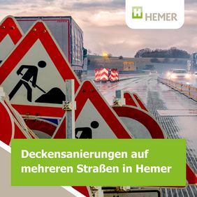 Deckensanierungen auf mehreren Straßen in Hemer