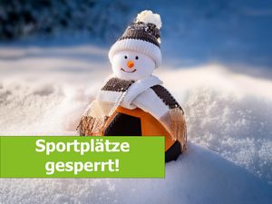 Die Hemeraner Sportplätze wurden aufgrund der Witterung gesperrt.