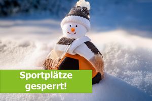 Die Hemeraner Sportplätze wurden aufgrund der Witterung gesperrt.