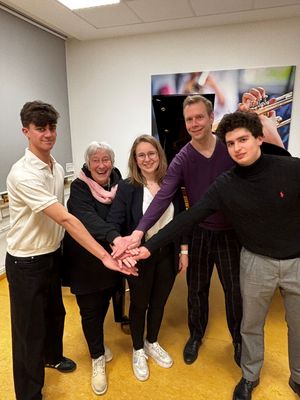 Ein musikalisch erfolgreiches Team (v.l.): Martin Keim-Encinas, Ursula Schwingel, Lydia Streiter, Martin Brödemann, Erik Aklender.