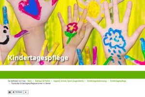 Auf der städtischen Homepage stehen Steckbriefe der Kindertagespflegepersonen zur Verfügung, die einen ersten Einblick in deren Betreuungskonzept bieten. Auf der städtischen Homepage stehen Steckbriefe der Kindertagespflegepersonen zur Verfügung, die einen ersten Einblick in deren Betreuungskonzept bieten.