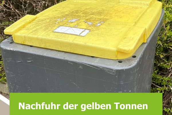 Die Nachfuhr der gelben Tonnen im Mini-Revier verzögert sich.