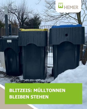 Aufgrund der aktuellen Witterungsverhältnisse konnte die gesamte Abfallabfuhr am heutigen Tag nicht durchgeführt werden.