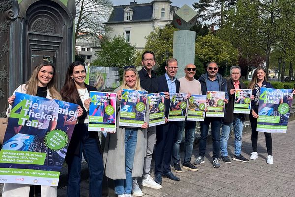 Organisatoren, Sponsoren und Gastronomen präsentieren den Thekentanz am 30. Mai 2026.