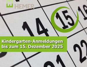 Bis zum 15. Dezember 2025 sind Kita-Anmeldungen möglich.  © Stadt Hemer