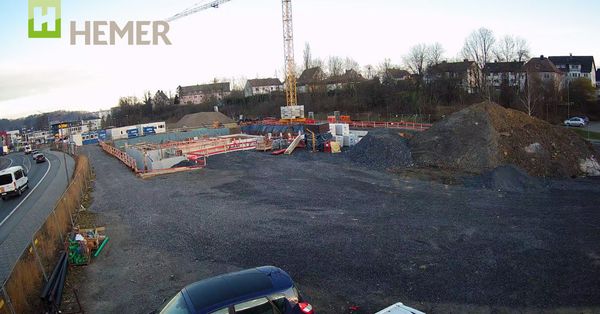 Die Baustellen-Webcam.