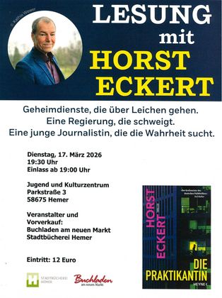 Krimilesung mit Horst Eckert am 17. März im JuK
