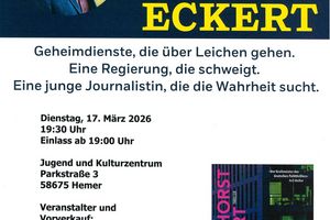 Krimilesung mit Horst Eckert am 17. März im JuK