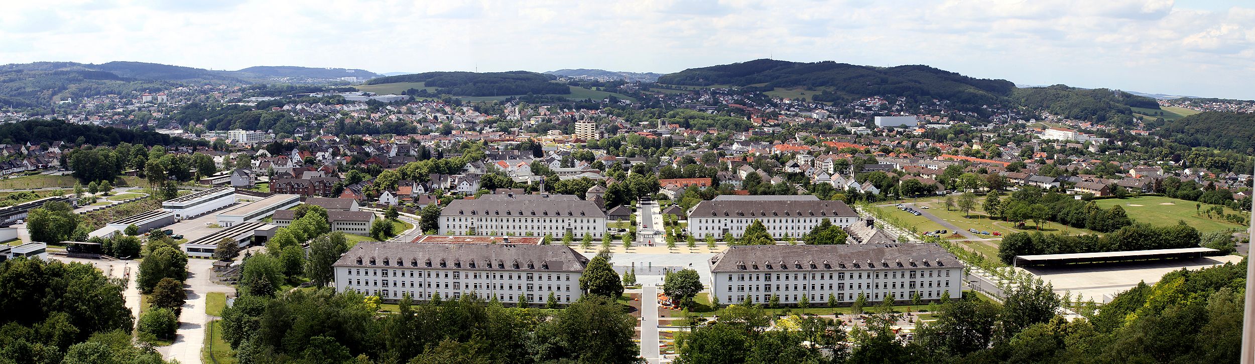 Panoramablick über die Stadt Hemer